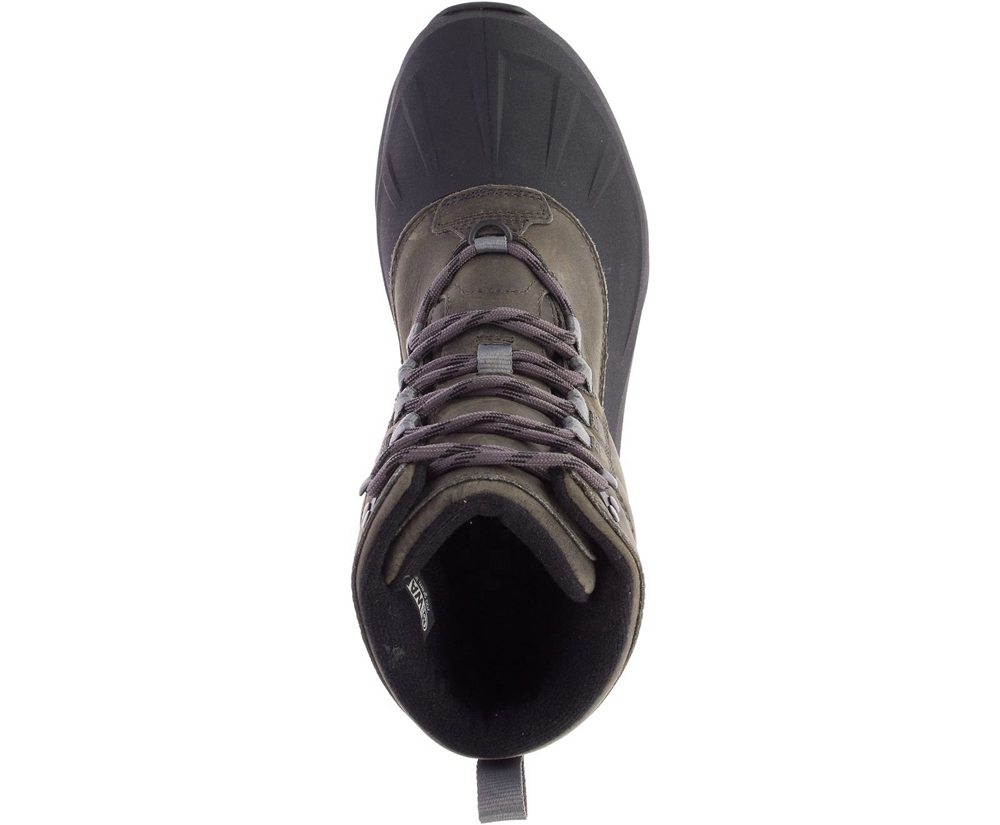 Botas Homem - Merrell Thermo Slush Mid Shell Waterproof - Cinzentas/Pretas - ASN764031